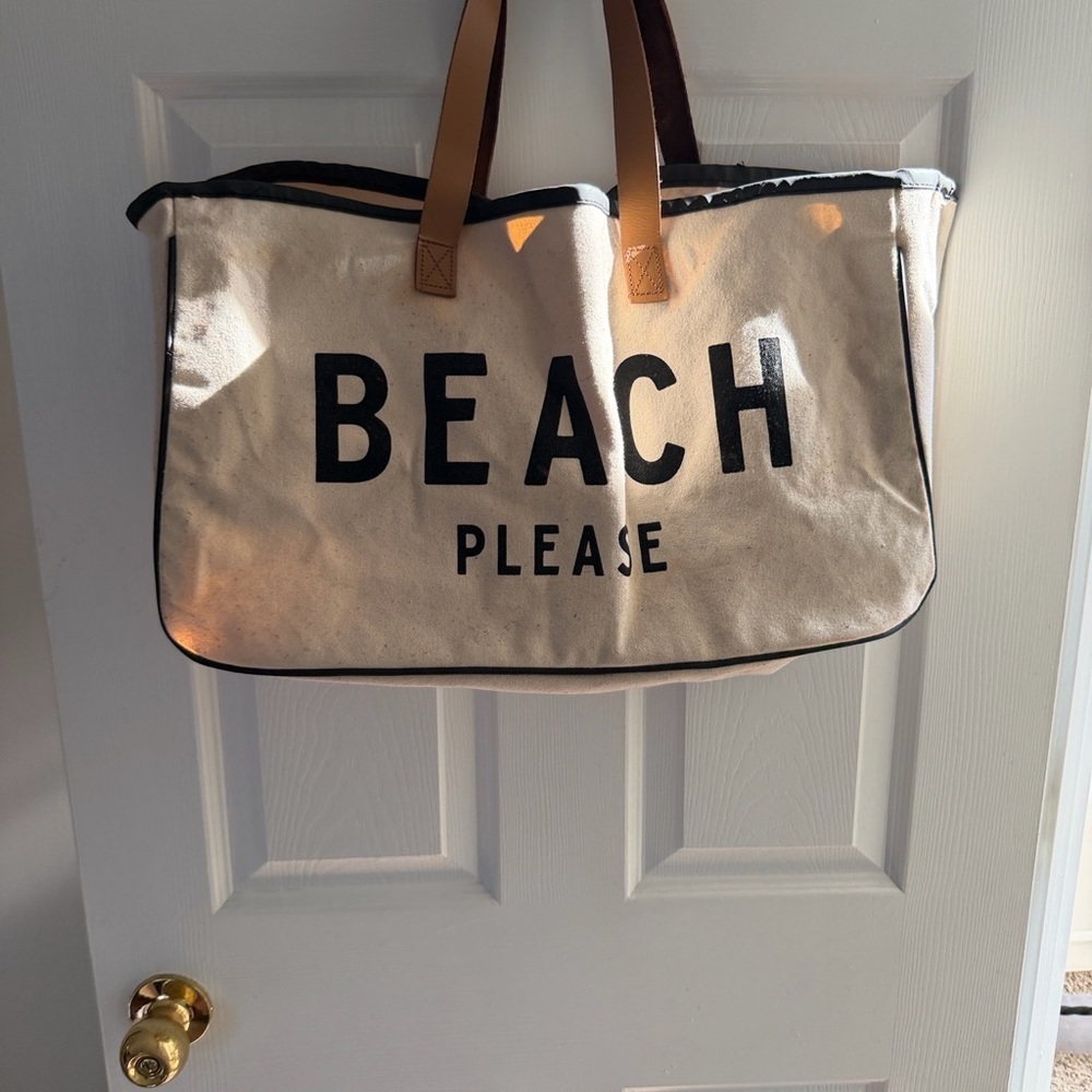 Santa Barbara Design Studio "Beach Please" Canvas Tote - Picture 1 of 6